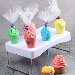 RKPM Cake Decorating Piping Icing Nozzles Pastry Bag Holder Tray Stand
