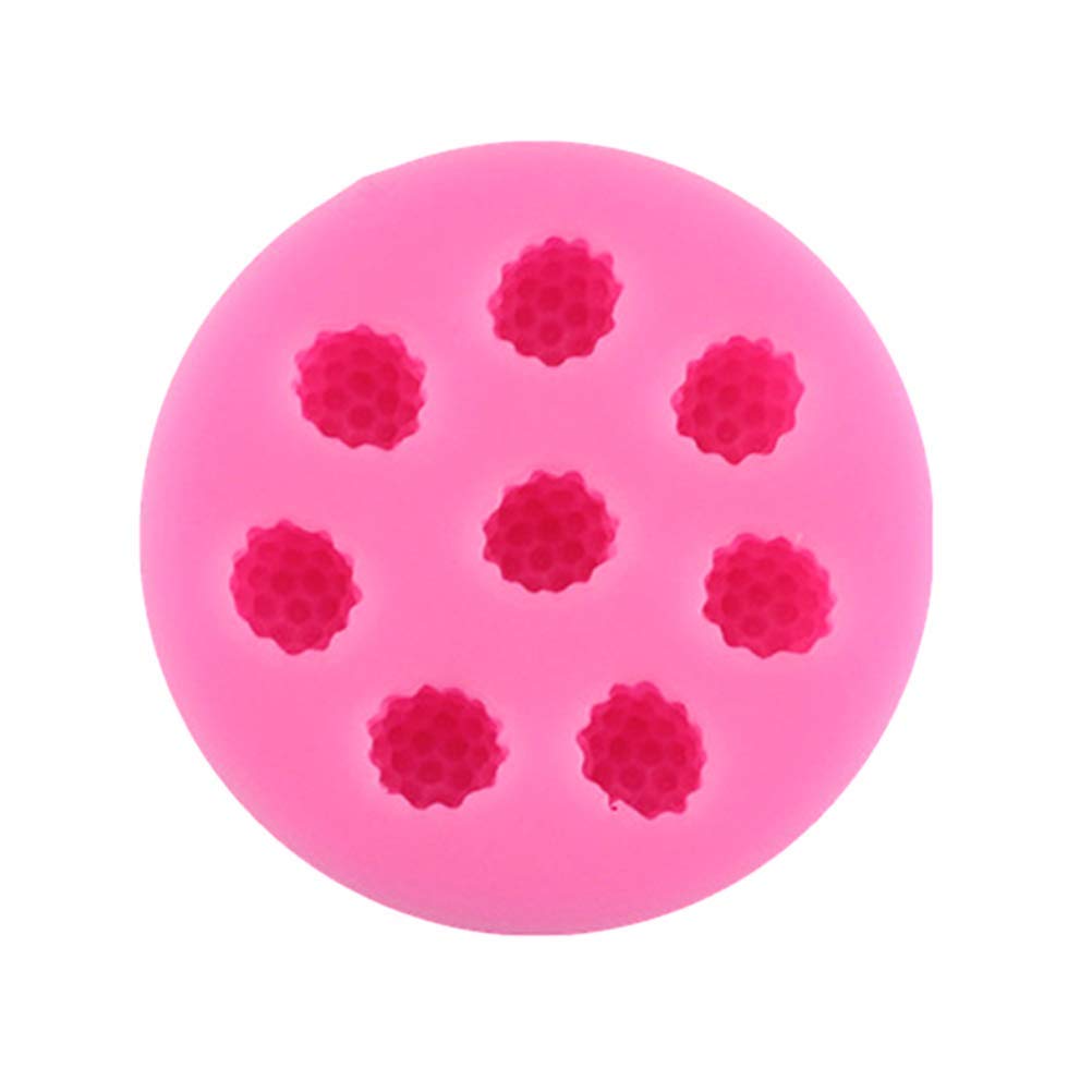 RKPM HOMES Fruit Shape Chocolate Mould | 3D DIY Fondant Silicone Mold | Baking Tools for Cake Chocolate Candy Ice Jelly Soap | Baking Moulds | for Cake Cupcake Topper Decoration (Raspberry Mold)