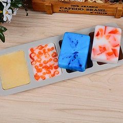 RKPM HOMES Soaps Molds | Silicone Oval Round Square Shape Mould | Handmade Soap Making Forms | 3D Moulds for Cake Chocolate Candy Ice Jelly Brownie Dessert | 3 Pcs – 4 Cavity
