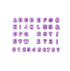 RKPM HOMES 40 Pcs Alphabet Letter Number Fondant Cake Cookie Cutters Baking Tools