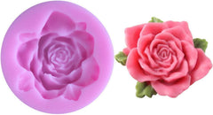 RKPM HOMES Flower Fondant Mold I 3D Rose Shape Silicone Baking Mould I for Handmade DIY Jelly Cakes Dessert Candy Chocolate Pastry Polymer Clay Soap Resin Muffin Cupcake Décor - 1 Cavity