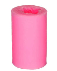 RKPM HOMES Flower Shape Cylindrical Silicone 3D Beeswax Candle Mold - Multicolour