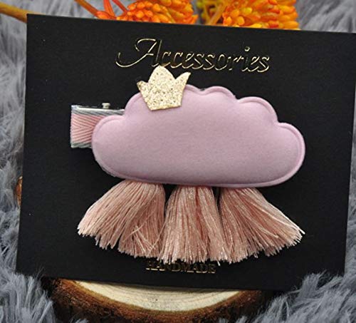 RKPM HOMES 1PCs Baby Girl Cloud Hair Clips Set For Girls Toddler Kids Princess Hair Pins Clips Barrettes Hair Accessories (Pink)
