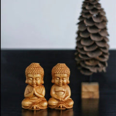 RKPM HOMES Namaste & Yoga Buddha Shape Candle Molds I 3D Fondant Pillar Silicone Wax Mould I for Handmade Ornament Aromatherapy Plaster, Soap, Clay, Resin Epoxy Casting, Art Craft Making Tools - 2Pcs