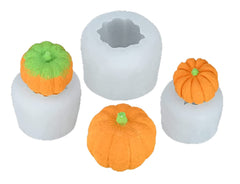 RKPM HOMES Pumpkin Candle Mold I 3D Fondant Silicone Wax Mould I for DIY Handmade Ornament Chocolate, Cake Décor, Candy, Aromatherapy, Soap, Resin Art Craft Making (Large)