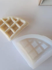 RKPM HOMES Triangle Waffle Shape Candle Mold I 3D Bread Silicone Scented Mould I for DIY Handmade Ornament Chocolate, Cake Décor, Aromatherapy, Soap, Resin Art Craft Making, Home Decoration