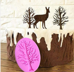 RKPM HOMES Tree Shape Chocolate Mould | Withered Trees 3D DIY Fondant Silicone Mousse Candy Mold | for Cake Chocolate Candy Ice Jelly Soap | Cake Baking Moulds | Bakeware Molds – Multicolor