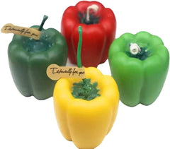 RKPM HOMES Candle Molds | 3D Fruits Shape Fondant Silicone Wax Mould | Succulent Molds | Handmade Candles Making | Mould for Mousse Dessert Soap Cake DIY Decorating – 1 Cavity (Capsicum Shape)