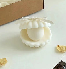 RKPM HOMES Pearl Candle Molds I 3D Fondant Shell Pillar Silicone Epoxy Mould I for DIY Handmade Ornament, Chocolate, Cake Décor, Aromatherapy, Soap, Resin Art Craft Making, Home Party Decoration