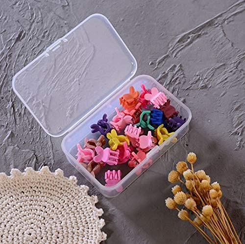 RKPM HOMES Rabbit Shaped Claw Type Hair Clips (Multi Colour) Pack of 20 Pieces