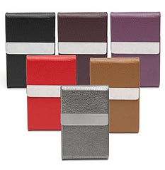 RKPM Luxurious Ultrathin Curve Design Pocket Carrying Cigarette Box With Magnet Lock-Brown
