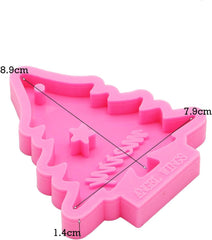 RKPM HOMES Keychain Mold I Christmas Tree Shape with Hole Silicone Epoxy Mould I for Handmade DIY Pendant Necklace Jewelry, Earring, Resin Casting, Chocolate, Cake Décor Art Craft Making