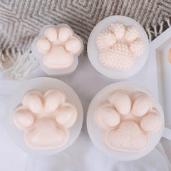 RKPM HOMES Keychain Mold I Cat Dog Paw Shape Casting Silicone Epoxy Mould I for Handmade DIY Pendant Necklace Jewelry Resin Clay Aroma Beads Car Freshie Art Craft Projects Home Décor (Set of 4)
