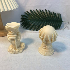 RKPM HOMES Ghost Ball Candle Molds I 3D Witch Holding Ball Silicone Epoxy Candlestick Mould I Skull Mold for Handmade Ornament Aromatherapy Resin Art Craft Making Soap Wax Home Office Decoration