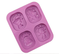 RKPM HOMES Stiff Fish Shape Chocolate Mould | Silicone Candy Mold | Baking Tools for Cake Chocolate Candy Ice Jelly | Cake Baking Moulds | Bakeware Molds | Multicolor – 4 Cavity