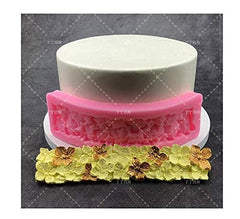 RKPM HOMES Cake Border Mould | Long Lace Strip Flowers Mold | Fondant Silicone Scroll Lace Moulds | Cake Decorating Frame | for Cake Decorating, Sugar, Gum Paste, Chocolate, Cookies, Polymer Clay