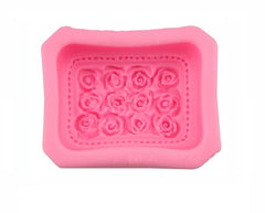 RKPM HOMES 12 Rose Soap Mold, Craft Art Rose Silicone Soap Mould, Love Rose Craft Molds DIY Handmade Soap Molds