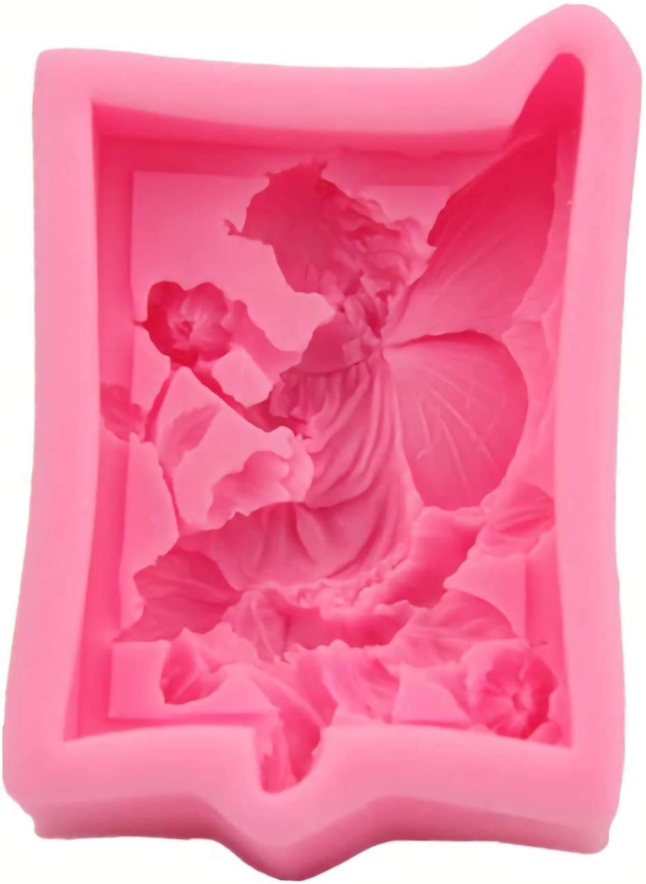 RKPM HOMES Angel Silicone Mold Craft Art Silicone Soap Mould Craft Molds DIY Handmade Soap Molds (Fairy Angel)