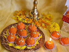 RKPM HOMES Food Candle Mold I 3D Fondant Mithai Shape Silicone Epoxy Mould I for DIY Handmade Ornament Chocolate, Cake Décor, Aromatherapy, Soap, Resin Art Craft Making Home Office Décor (Laddu)