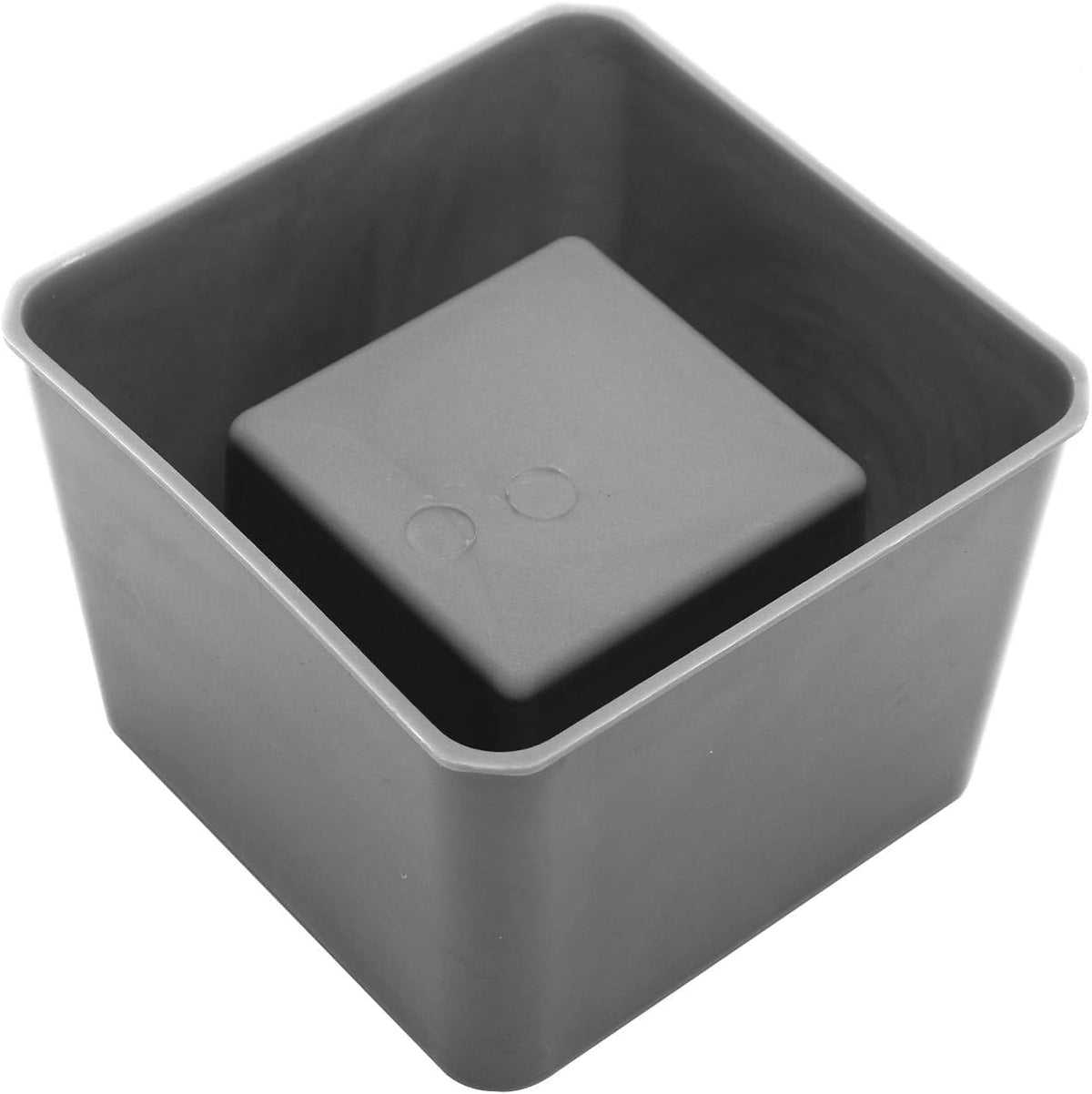 RKPM HOMES Planter Mold I Double-Layer Design Square and Round Shape Casting Plant Silicone Epoxy Candlestick Mould I Succulent Concrete Molds for DIY Homemade Flower Cement Gardening Pots (Square)