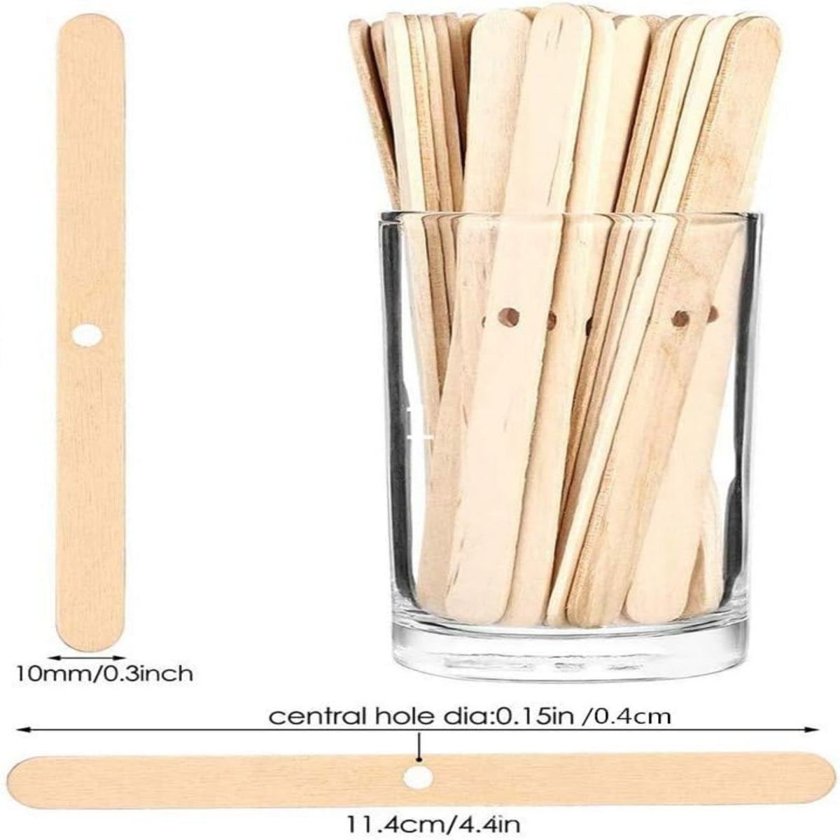 RKPM HOMES Wood Candle Wick Holder I Centering Devices Candles Wick Bars I Natural Environmental Friendly I for Handmade Soy & Beeswax Candle Making Wedding Birthday Party Home Decoration