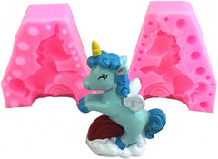 RKPM HOMES Unicorn Pattern Chocolate Mould I 3D DIY Fondant Silicone Candy Mold I Baking Tools for Cake Chocolate Candy Ice Jelly Soap I Cake Baking Moulds I Bakeware Molds (Unicorn Horse Shape Mold)