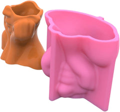 RKPM HOMES Planter Mold I Girl Face Shape Casting Plant Silicone Epoxy Candlestick Mould I Succulent Concrete Candles Resin Molds for Handmade DIY Jewelry Trinket Storage, Makeup Container, Pen Holder
