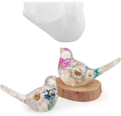 RKPM HOMES Cute Bird Resin Mold I 3D Sparrow Shape Concrete Silicone Epoxy Casting Mould I Unique Molds for DIY Plaster Art Crafts Pendant Keychain Charm Bookmark Making Home Office Wall Desktop Décor (Large)