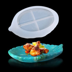 RKPM HOMES Resin Molds I Silicone Crystal Epoxy Ashtray Mould I Deep Casting Tray for Necklace Earring DIY Art Crafts Jewelry Storage Box Ring Trinket Container Home Table Decoration (Leaf Shape)