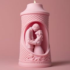 RKPM HOMES Candle Molds I 3D Couple Silicone Scented Castle Mould I Special for Valentine's Day I Succulent Molds for Handmade Ornament Aromatherapy Soap, Clay, Resin Epoxy Casting, Art Crafts (B)