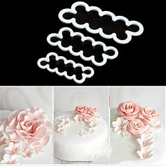 RKPM HOMES Easiest Rose Ever Cutter for Cake Decorating Set of 3 Cake Decorating