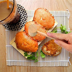 RKPM HOMES Round Wooden Hammer Mallet Pounding Toy Cute Beating Gavel Toys for Boys Girls, Size-13.6x4.2x1.7 cm. (12 pcs)