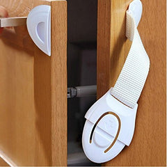 RKPM HOMES Child Baby Toddler Infant Safety Lock for Drawer Fridge Cabinet etc, 8 - Pieces, White