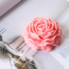 RKPM HOMES Peony Flower Shape Silicone Mold | 3D DIY Fondant Candle, Soap Mould | Molds for Making Cake Decoration, DIY Handmade soap, Jelly Sugar Chocolate | Bakeware Molds - 1 Cavity