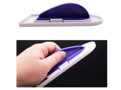 RKPM HOMES Cake Candy Pastry Decorating Icing Smoother Cream Scraper Fondant Polisher Finisher Cake Baking Finishing Tools/Fondant Smoothener Cream Spreading (Purple Handle)