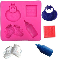 RKPM HOMES 3D Baby Silicone Fondant Mold Baby Shower Cake Topper DIY Cupcake Decoration Birthday Party Tool for Sugarcraft, Chocolate, Resin, Candy Mold (Baby MLK)