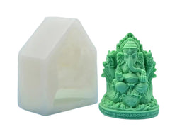 RKPM HOMES God Candle Mold I 3D Fondant Ganpati Bapa Shape Silicone Plaster Epoxy Mould I for DIY Handmade Ornament Chocolate Cake Décor Aromatherapy Soap Resin Art Craft Home Party Decoration