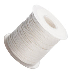 RKPM HOMES Candle Wick I Natural Cotton Braided Threads I Spool Roll Pre Waxed Wicks I for DIY Handmade Candle & Soap Making, Arts & Crafts I White - 61 Meter