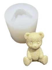RKPM HOMES Cute Animal Candle Mold I 3D Sitting Teddy Bear Shape Silicone Scented Epoxy Mould I for DIY Handmade Ornament Cake Décor Aromatherapy Soap Resin Art Craft Making Home Decoration (Medium)