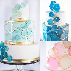 RKPM HOMES Cookie Cutter - Geometric Multicutter- Hexagon Cake Fondant Cutter - 3 Size, Hexagon Biscuit Cutters,Novel Creative Cake Decorating(Hexagon)