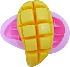 RKPM HOMES Mango Shape Soap Molds I 3D Fondant Fruit Silicone Mould I Handmade Sharp Soap Making Forms I for Lotion Bar Cake Chocolate Candy Ice DIY Candle Resin Art Craft, Decoration Tools - 1 Cavity