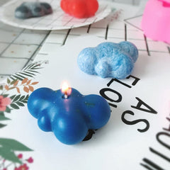 RKPM HOMES Cloud Shape Candle Mold I 3D Fondant Silicone Scented Wax Mould I Succulent Molds | Handmade Candles Making | for Mousse Dessert Soap Cake DIY Decorating