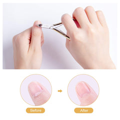 RKPM HOMES Cuticle Trimmer Professional Surgical Grade Stainless Steel for Cuticle Cutter Stainless Steel Nipper – Sharp Blades with Double Spring – Manicure Pedicure Tool for Home and Salon (Gold)