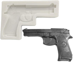 RKPM HOMES Gun Silicone Molds Pistol Shaped Silicone Fondant Mold Chocolate Dessert Molds for Baking Chocolate Candy Sugar Cake Decorations Polymer Clay