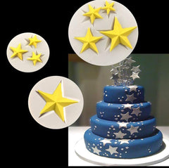 RKPM HOMES Star Shape Chocolate Mould | 3D DIY Fondant Silicone Mold | Baking Tools for Cake Chocolate Candy Ice Jelly Soap | Baking Moulds | for Cake Cupcake Topper Decoration (1 Cavity)