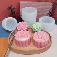 RKPM HOMES Moon Cake Mold I 3D Crystal Snowy Liquid Autumn Mooncake Silicone Casting Moulds I for DIY Handmade Cake Chocolate Candy Ice Jelly Pastry Soap Resin Candle Art Craft (Maple Leaf Shape)