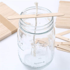 RKPM HOMES Wood Candle Wick Holder I Centering Devices Candles Wick Bars I Natural Environmental Friendly I for Handmade Soy & Beeswax Candle Making Wedding Birthday Party Home Decoration (100)