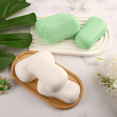 RKPM HOMES Soaps Molds | Silicone Curved Oval Shape Mould | Handmade Sharp Edges Soap Making Forms | 3D Moulds for Cake Chocolate Candy Ice Jelly Brownie Dessert - 6 Cavity 1Mold
