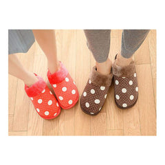 RKPM Delux Autumn And Winter Cotton Stars Slippers Non-Slip Unisex Home Slippers Brown 44-45