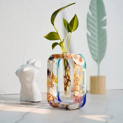 RKPM HOMES Resin Molds I Vase Casting Planter Silicone Epoxy Mould with Test Tubes I Perfect for Propagating DIY Hydroponic Flowers Plants Home Office Garden Wedding Decoration (Rectang Shape)